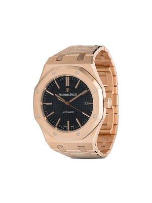 Audemars Piguet - Audemars Piguet Royal Oak 41mm - men - 18kt Rose Gold/Sapphire Glass - One Size - ROSE GOLD