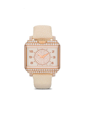 De Grisogono - New Retro No. 1 50mm - women - Diamond/18kt Gold/Stingray - One Size - METALIC