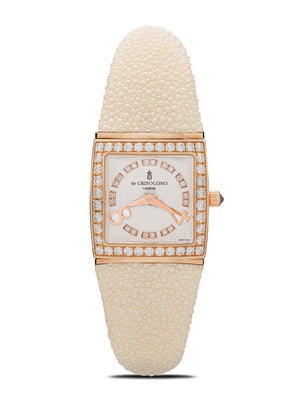 De Grisogono - Piccolina 25mm - women - Diamond/18kt Gold/Stingray - One Size - METALIC