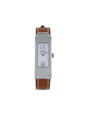 Hermès - 2000 pre-owned Kelly 2 watch - women - Leather/Steel - One Size - White