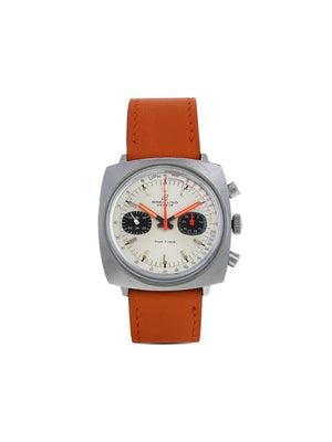 Breitling - 1970 pre-owned Top Time 38mm - men - Leather/stainless steel - One Size - SILVER