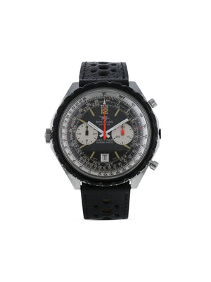 Breitling - 1970 pre-owned Navitimer 47mm - men - Leather/stainless steel - One Size - BLACK