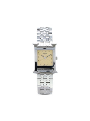 Hermès - 2000 pre-owned Heure H watch - women - stainless steel - One Size - YELLOW