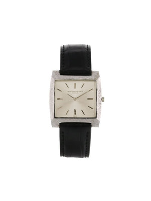 Vacheron Constantin - 1970 pre-owned Vintage 30mm - men - Leather/White Gold - One Size - SILVER
