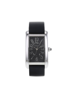 Cartier - 2000 pre-owned Tank Américaine 27mm - men - White Gold - One Size - Grey