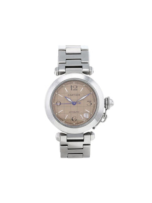 Cartier - 2000 pre-owned Pasha 35mm - unisex - Sapphire Glass/stainless steel - One Size - PINK