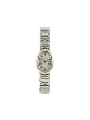 Cartier - 1990 pre-owned Baignoire 18mm - women - glass/White Gold - One Size - White