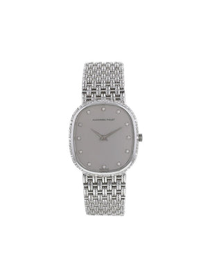 Audemars Piguet - 1970 pre-owned crystal 29mm - unisex - White Gold - One Size - grey