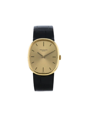 Patek Philippe - 1978 Golden Ellipse 28mm - men - Leather/Yellow Gold - One Size - GILT