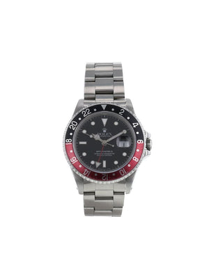 Rolex - 1990 pre-owned GMT-Master II 40mm - men - stainless steel - One Size - BLACK