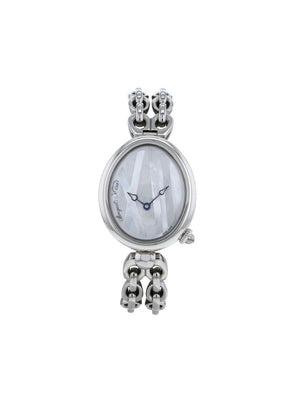 Breguet - 2017 pre-owned Reine De Naples 27mm - women - Mother of Pearl/Sapphire Glass/stainless steel - One Size - Mother-of-Pearl