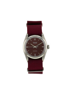 Rolex - 1972 pre-owned Oyster Precision 34mm - women - stainless steel/Fabric - One Size - brown