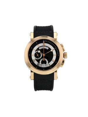 Breguet - 2010 pre-owned Marine 42mm - men - Sapphire Glass/Rubber/Rose Gold - One Size - Two-tone