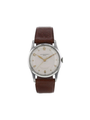 Vacheron Constantin - 1960 pre-owned Vintage 40mm - men - Leather/stainless steel - One Size - BEIGe
