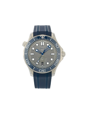 Omega - pre-owned Seamaster Diver Co-Axial Master Chronometer 42mm - men - Sapphire Glass/Rubber/stainless steel - One Size - grey