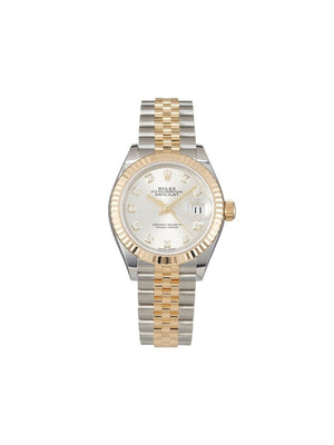 Rolex - unworn Oyster Perpetual Lady Datejust 28mm - women - stainless steel/Sapphire Crystal/Yellow Gold - One Size - SILVER