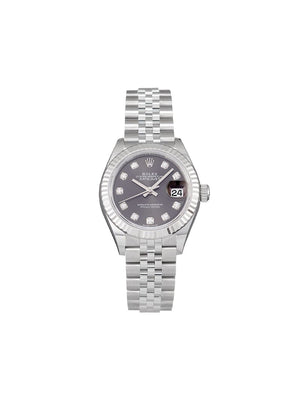 Rolex - 2020 unworn Oyster Perpetual Lady Datejust 28mm - women - stainless steel/Sapphire Crystal/White Gold - One Size - Grey