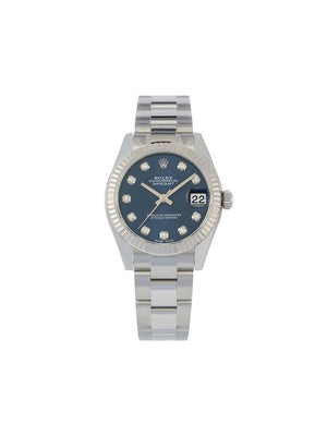 Rolex - 2020 unworn Oyster Perpetual Datejust 31mm - women - stainless steel/Sapphire Crystal/White Gold - One Size - Blue