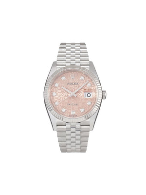 Rolex - 2020 unworn Datejust 36mm - women - stainless steel/Sapphire Crystal/White Gold - One Size - PINK