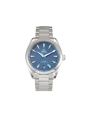 Omega - pre-owned Seamaster Co-Axial Master Chronometer 41mm - men - stainless steel/Sapphire Crystal - One Size - Blue