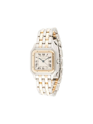 Cartier - 1990s pre-owned Cartier Panthere 25mm - women - Gold/Steel - One Size - SILVER