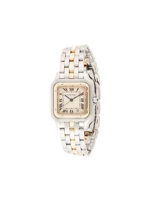 Cartier - 1990 pre-owned Cartier Panthere 25mm - women - Gold/Steel - One Size - SILVER