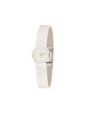 Rolex - pre-owned Chameleon Precision 15mm - women - 18kt Gold Plated Silver - One Size - SILVER
