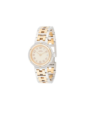 Hermès - pre-owned Clipper 20mm - women - stainless steel - One Size - SILVER
