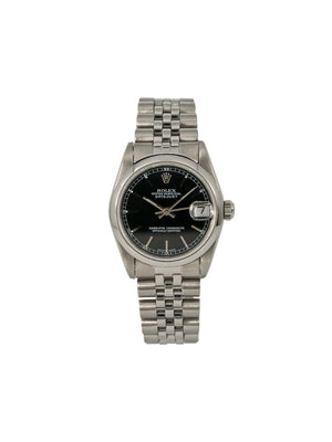 Rolex - 1991 pre-owned Oyster Perpetual Datejust 31mm - women - stainless steel - One Size - Black