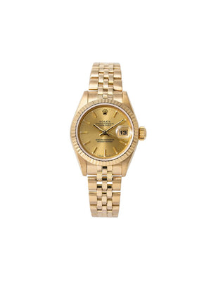 Rolex - 1989 pre-owned Datejust 26mm - women - 18kt Yellow Gold - One Size - GOLD