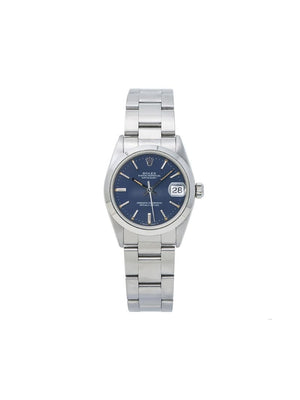 Rolex - 1980 pre-owned Datejust 31mm - women - stainless steel - One Size - Blue