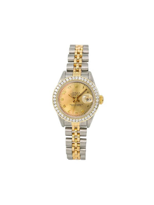 Rolex - pre-owned Datejust 33mm - women - stainless steel - One Size - GOLD