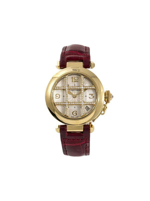 Cartier - 2004 pre-owned Pasha 35mm - women - 18kt Yellow Gold - One Size - SILVER