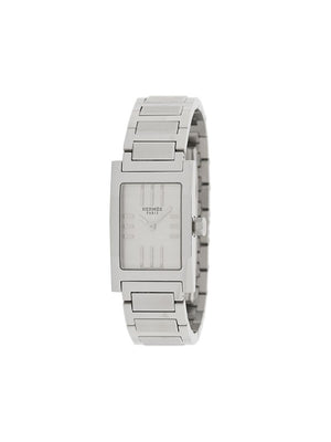 Hermès - 2000s pre-owned rectangular 20mm - women - Steel - One Size - SILVER