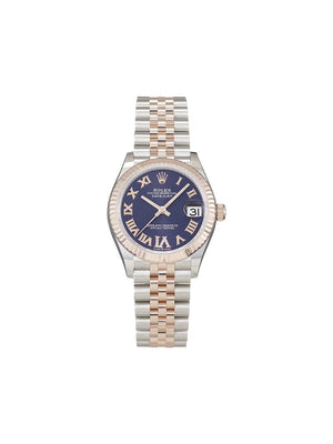Rolex - 2020 unworn Oyster Perpetual Datejust 31mm - women - stainless steel/Sapphire Crystal/Rose Gold - One Size - Blue