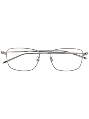 Montblanc - square frame glasses - unisex - Metal (Other) - 54 - Black