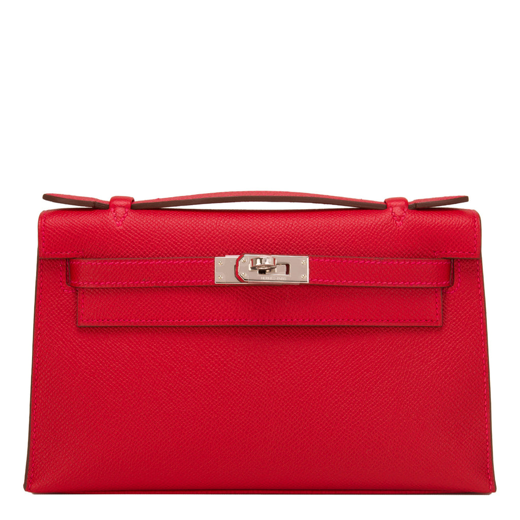 Hermes Rouge Casaque Epsom Kelly Pochette