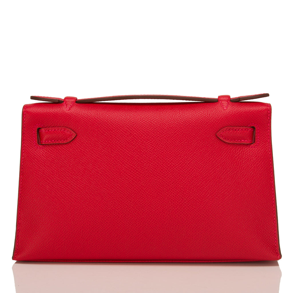 Hermes Rouge Casaque Epsom Kelly Pochette