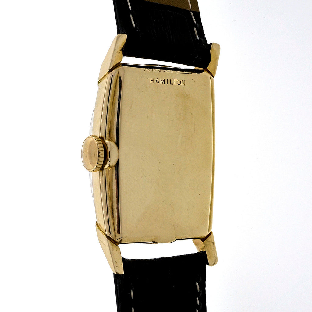 Art Deco 1940 Hamilton 19 Jewel M982 14k Yellow Gold Men\'s Ladies Watch