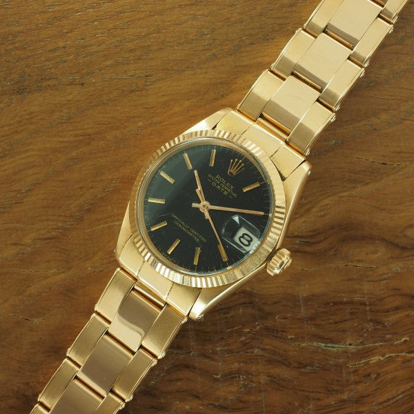 Rolex Rose Gold Date “Boy Size” 6627 – Luxify Marketplace