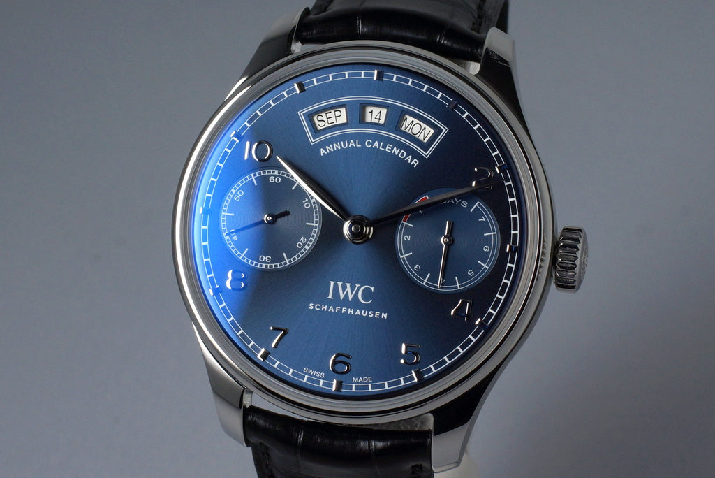 2016 IWC ANNUAL CALENDAR IW503502 WITH BOX AND PAPERS