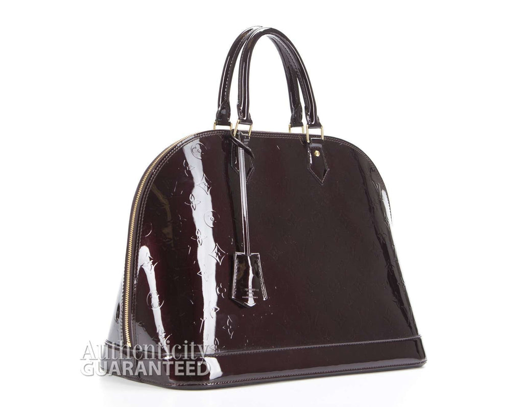 Louis Vuitton Vernis Amarante Alma GM Bag