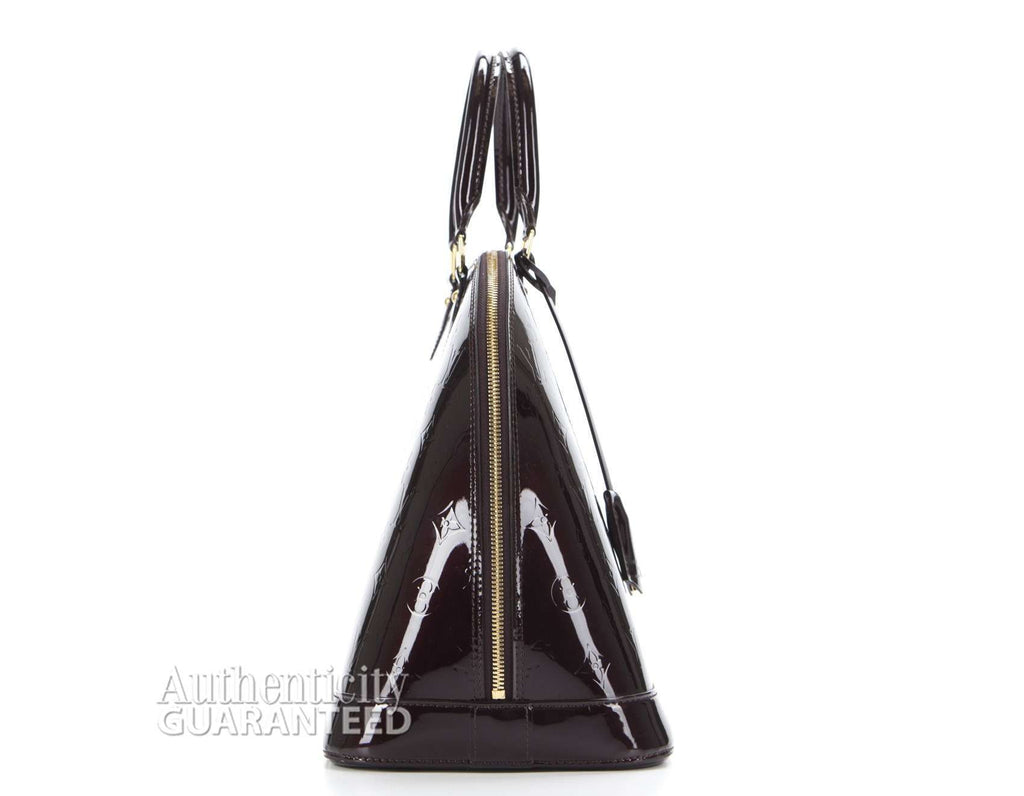Louis Vuitton Vernis Amarante Alma GM Bag