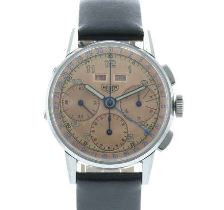 Heuer triple 2025 date valjoux 72c
