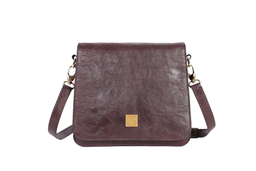 The Urban Stroll Shoulder Bag in Chocolate Italian Leather