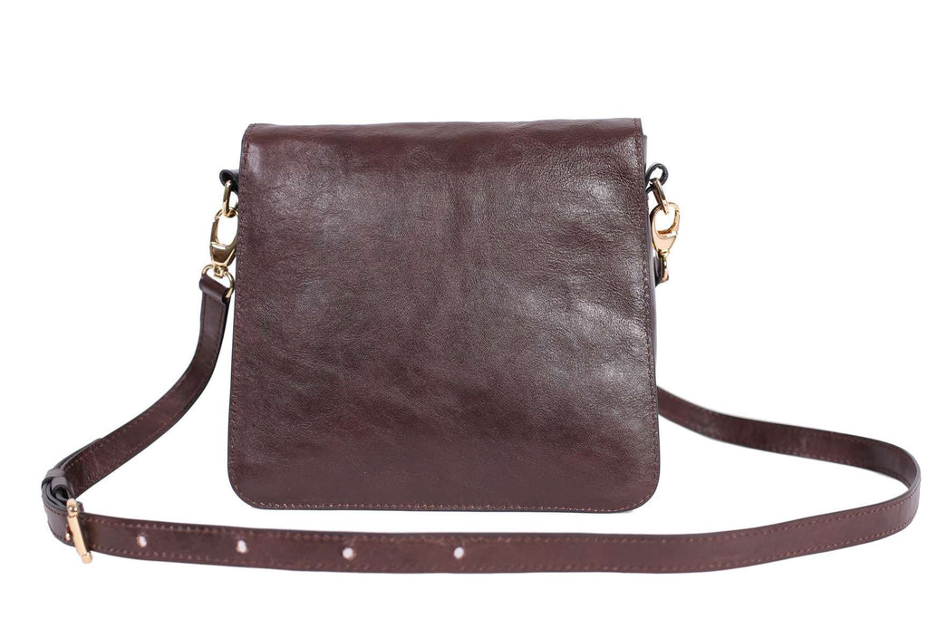The Urban Stroll Shoulder Bag in Chocolate Italian Leather
