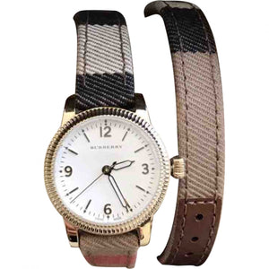Burberry brown steel watch