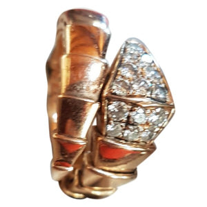 Bvlgari serpenti  yellow gold rings