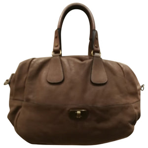 Marni khaki leather handbag