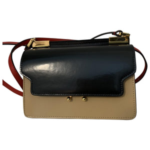 Marni trunk multicolour leather handbag